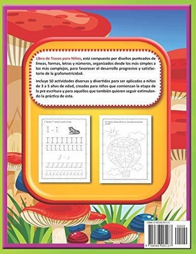 Libro De Trazos Para Niños Aprendiendo A Repasar.., De I, Ros. Editorial Independently Published En Español