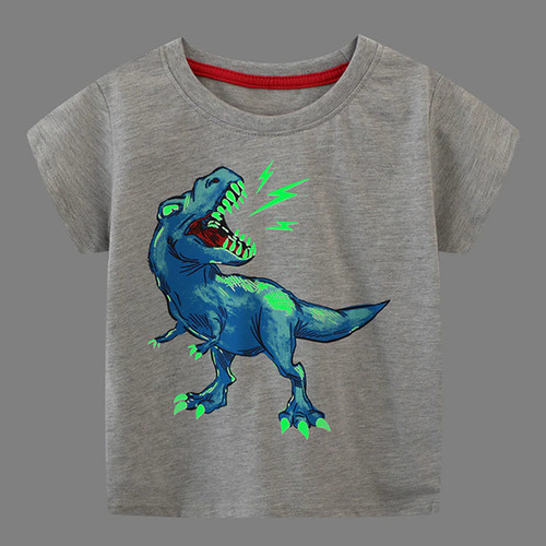 Camiseta Luminosa Diseño T-rex