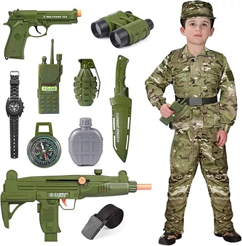 Disfraz soldado combate niño