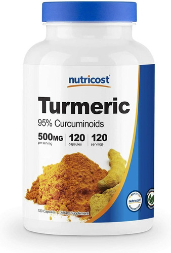 Cúrcuma Capsulas 95% Curcuminoids Turmeric Nutricost