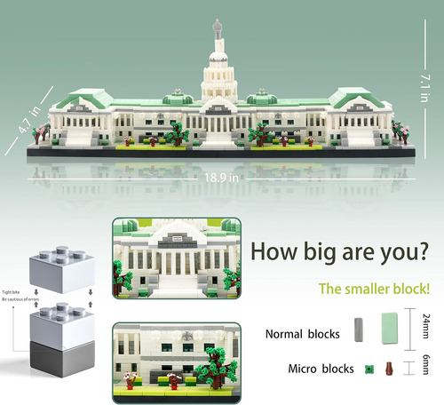 Klmei Micro Mini Bloques Modelo De Arquitectura Del Edificio