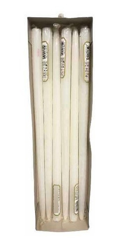 Velas Blanca Grandes Miden 42 Cm Alto Disponible 6 Unidades