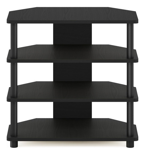 Mesa Pequeña Para Televisores 4 Niveles Madera Blackwood