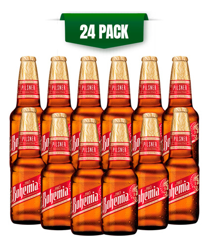 Cerveza Bohemia Pilsner 24 botellas de 355ml