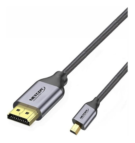 Cable Hdmi A Micro Hdmi Netcom De 10 Metros Uhd 4k 60hz V2.0