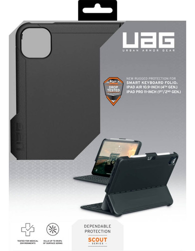 Case Uag Scout Para El Teclado iPad Air6 11 2024 A2902 A2903