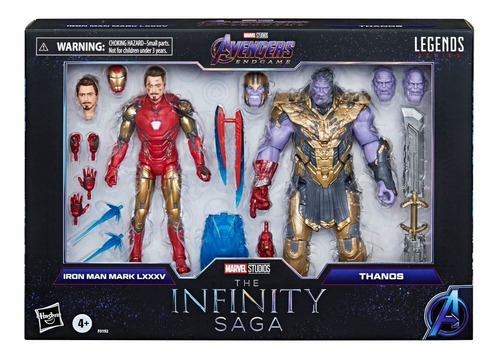 Figura De Acción Marvel Iron Man Y Thanos (endgame 2019)