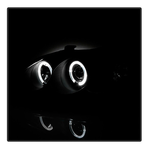 Imagem 6 de 9 de Farol Civic 1999 2000 Angel Eyes Led Máscara Negra