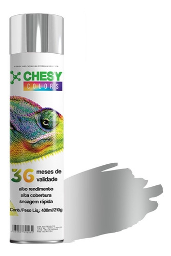 Tinta Chesy Metalico Cromada 210g 400ml Chesiquimica