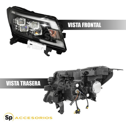Imagen 5 de 5 de Faros Np300 Frontier 2017 Led Lupa Conversión Pro4x