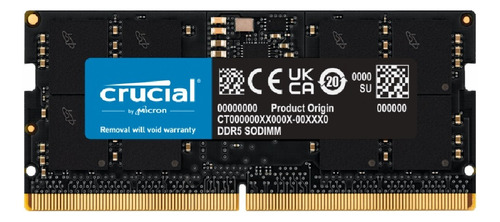 Memoria Ram Ddr5 32gb 4800 Sodimm Laptop X1