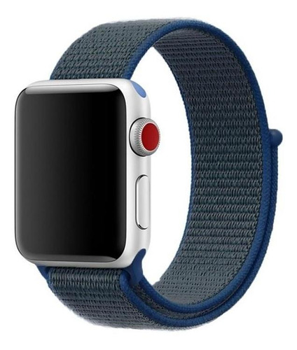 Correa Para Apple Watch 42 Y 44mm, Con Velcro. Azul