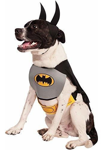 Traje De Rubie Dc Comics Mascotas, Clásico Batman, Medio, Mu