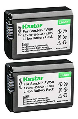 Batería Kastar (2-pack) Compatible Con Sony Np-fw50, Bc-vw1,