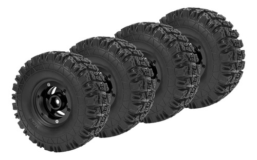 Juego De Ruedas Rc Tires, 4 Unidades, Llantas Crawler, Aleac