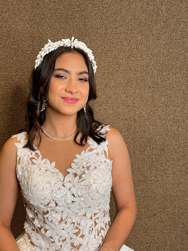 Tocado De Novia De Azahares Color Blanco