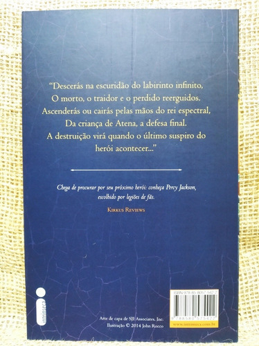 Livro Percy Jackson E Os Olimpianos. 4 - A Batalha Do Labiri