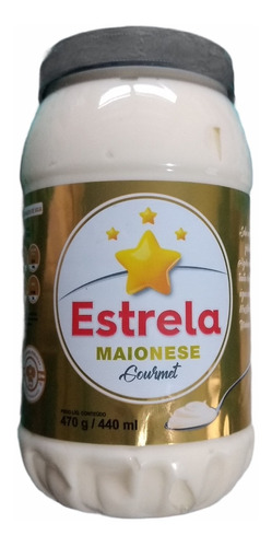  Maionese Estrela Gourmet 470g Kit 6 Unidades. 
