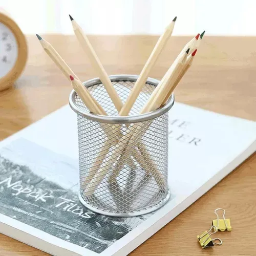 Porta Lapiz Rejilla Metalica Para Escritorio Organizador