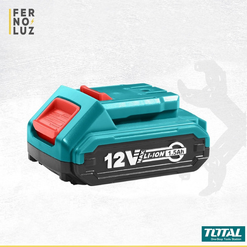 Taladro Atornillador Inalámbrico 12v Total 600 Rpm + Bateri Color Turquesa Frecuencia 50 Hz/60 Hz