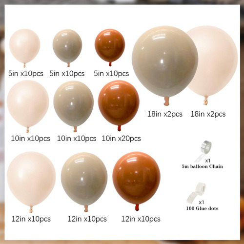 M Kit De Globos De 104 Piezas Para Arco De Globos Para