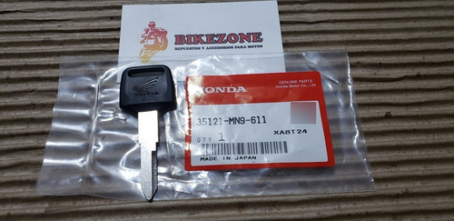 Llave Virgen Original Honda Africa Gl Cb Nx 250 650 Cbr +