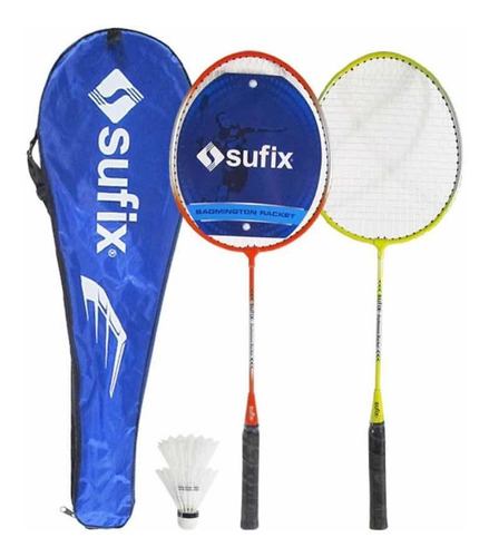 Set Bádminton 2 Raquetas + 2 Plumillas + Funda Sufix®