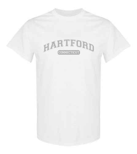 Playera Minimalista Hartford Connecticut Para Mujer