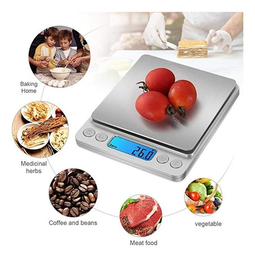 Báscula Electrónica Digital Lcd, Báscula Para Cocinar Alimen