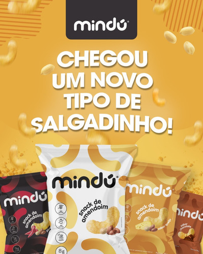 Kit 3 Unid Mindú Snacks 8g De Proteína Sabor Chocolate 50g