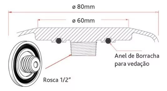 Primeira imagem para pesquisa de luminaria led piscina 18w