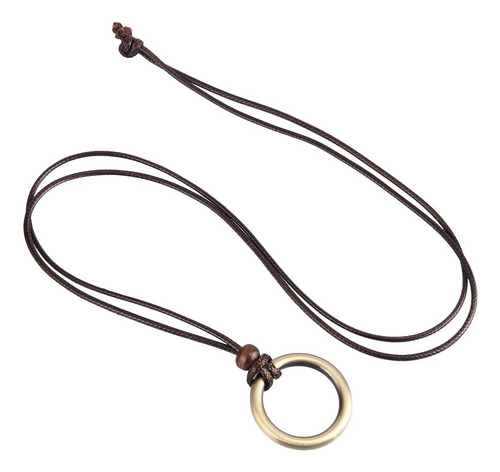 2 Cuerda De Cera Cadena De Metal Collar Colgante Cadena De