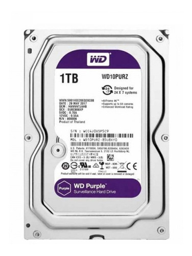 Disco Duro Interno Western Digital 1tb 6.0g 3.5 Videovigilan