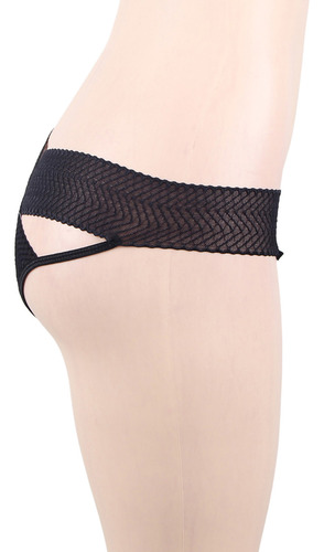 Tanga Creative De Encaje De Cintura Alta De Encaje De Talla