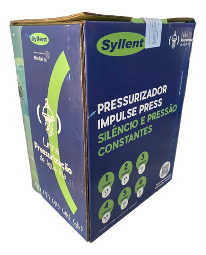 Bomba Syllent Pressurização 3/4cv Com Pressostato Eletrônico