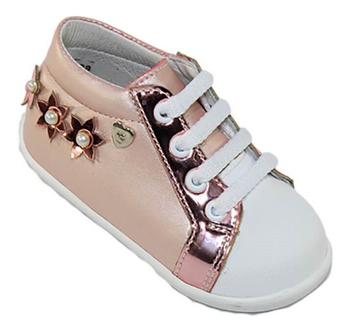 Tenis Casuales Bebe Niña Coqueta Piel 954608i