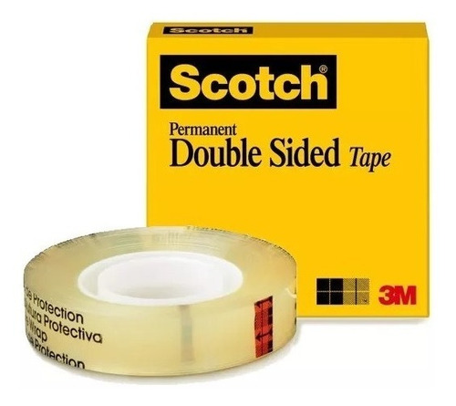 Cinta Adhesiva Doble Cara Scotch 665 12mm X 33m 1pza!!!