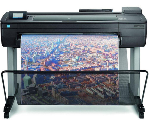 Impresora plotter Bivolt HP 36 Designjet T730 F9a29d color negro