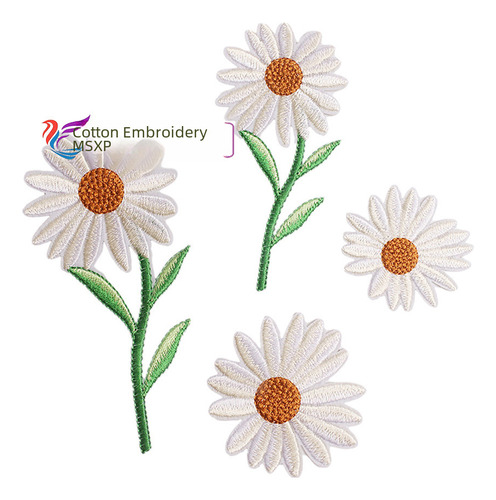 17 Apliques De Mariposa, Margarita Y Girasol Para Planchar