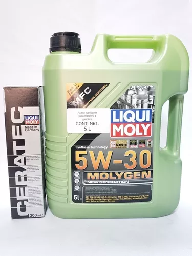 Aceite Motor Liqui Moly 5w30 Molygen 5l + Aditivo Ceratec