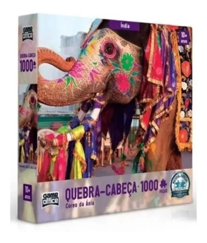 Quebra Cabeça - Cores Da Asia - India 1000 Peças Toyster