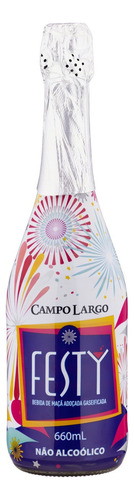 Sidra Brasileira Zero Álcool Campo Largo Festy Garrafa 660ml