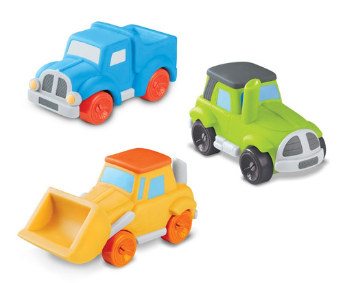 Coleção 3 Baby Máquinas: Carregadeira Caminhão Trator - Roma