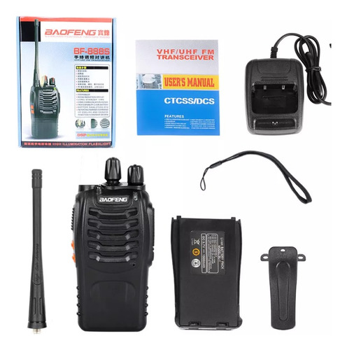 Radio Walkie Talkie Baofeng Bf-888s Uhf X2 Bateria 2800m Ah