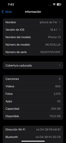 Apple iPhone 13 256gb Blanco 4gb Ram (Usado)