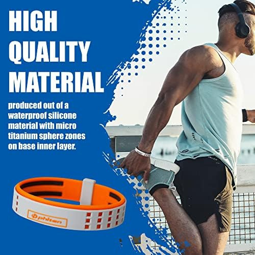 Phiten Duo Pulsera De Titanio - Pulsera De Silicona Deportiv