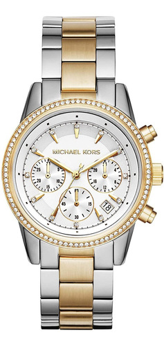 Reloj Mujer Michael  Mk6474 Cuarzo Pulso Plateado Just Watch