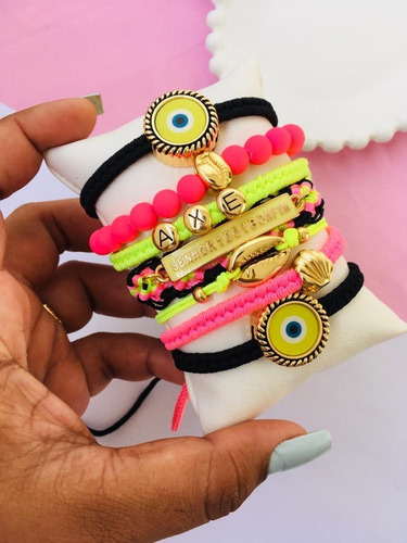 Imagem 2 de 5 de Mix Pulseiras Feminina Senhor Do Bonfim