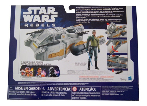 Star Wars Rebeldes 3.75 in vehículo Y-Wing Scout Bomber Niños Juguete Figura De Acción approx. 9.52 cm 