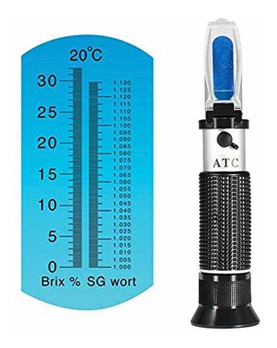 Brix Refractometer With Atc Refractometer For Wine Beer